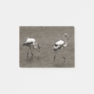 Post-it® Comme Un Flamant rose Artistique Juvénile En Gris
