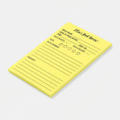 Post-it® Commentaires postit sur la révision et l'informati (Incliné)
