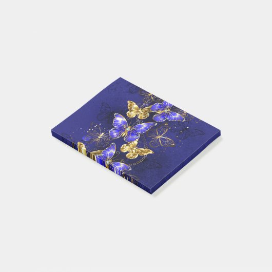 Post-it® Composition avec papillons Sapphire (Incliné)