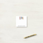 Post-it® Comptable Public Certifié CPA Retro (Sur un bureau)