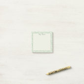 Post-it® con diseño de hojas verdes (Sur un bureau)
