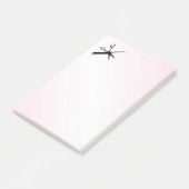 Post-it® Concepteur esthéticienne rose (Incliné)