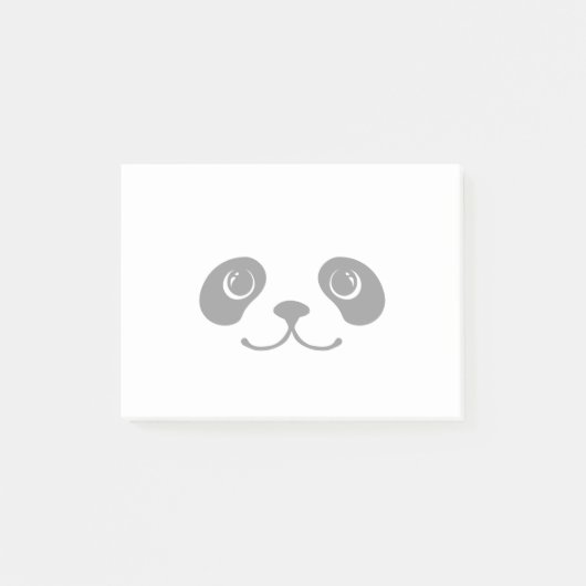 Post-it® Conception animale mignonne de visage de panda (Devant)