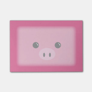 Post-it® Conception animale mignonne de visage de porcelet