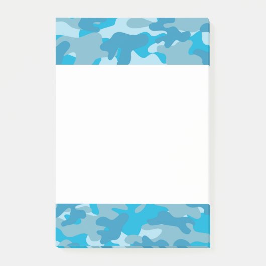 Post-it® Conception bleue et grise de Camo (Devant)