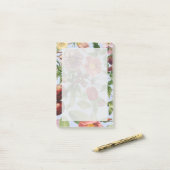 Post-it® Conception botanique vintage (Sur un bureau)
