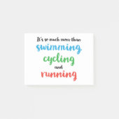 Post-it® Conception cool et originale pour les triathlètes (Devant)