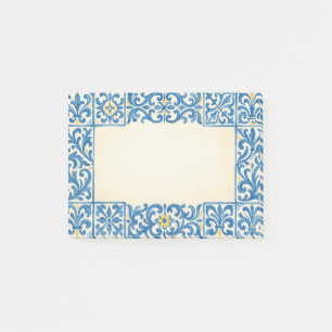 Post-it® Conception d'aquarelle fixe portugaise Azulejo