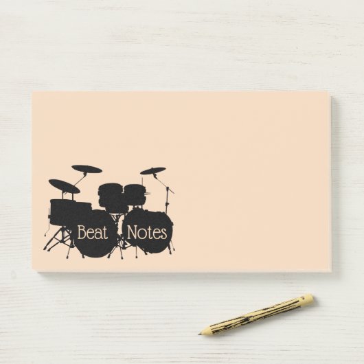 Post-it® Conception de batterie à percussion Notes post-it (Sur un bureau)