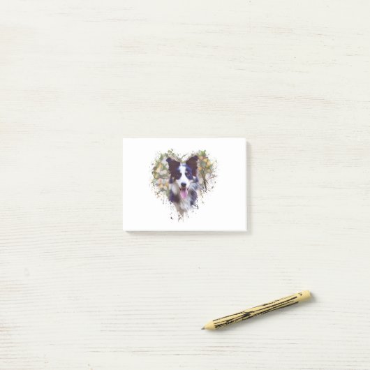 Post-it® Conception de Border Collie Lover (Sur un bureau)