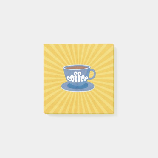 Post-it® Conception de café rétro (Devant)