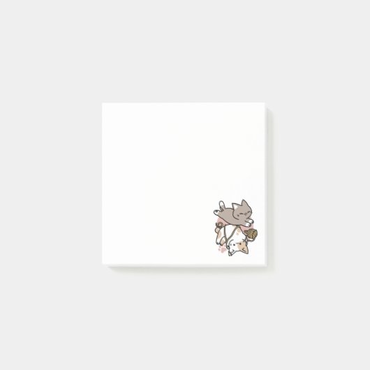 Post-it® Conception de chats mignons et joueurs – Art de pa (Devant)