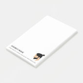 Post-it® Conception de coiffure masculine Bun personnalisée (Incliné)