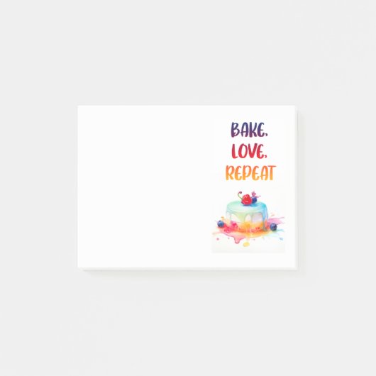 Post-it® Conception de gâteau sucré (Devant)