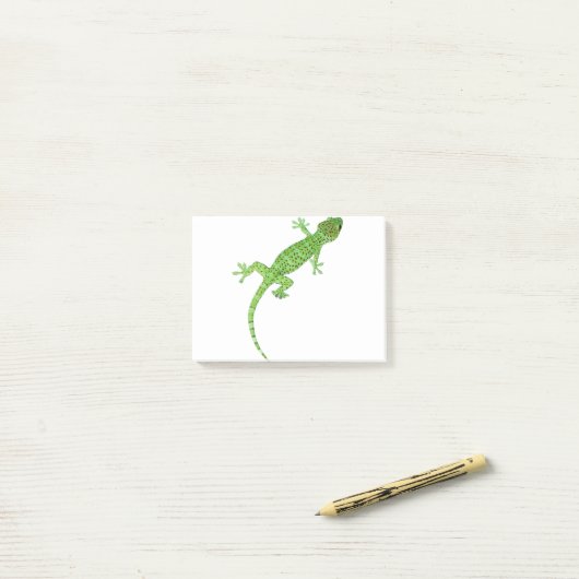Post-it® Conception de Gecko Lizard (Sur un bureau)
