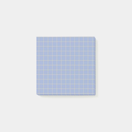 Post-it® Conception de grille élégante À damiers Motif viol (Devant)