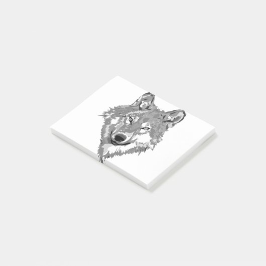 Post-it® Conception de loup solitaire (Incliné)