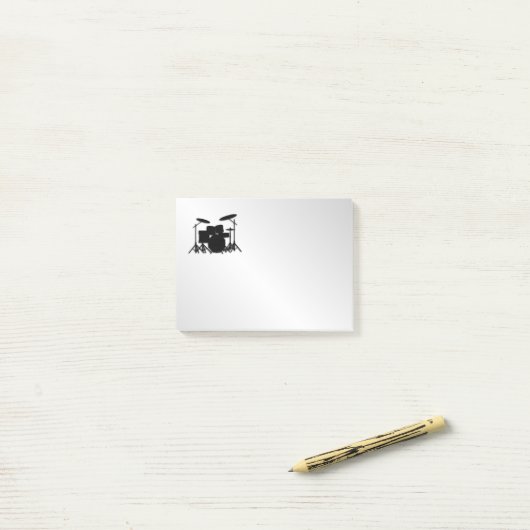 Post-it® Conception de musique à tambour (Sur un bureau)
