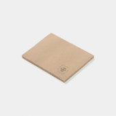 Post-it® Conception de note commerciale personnalisée Kraft (Incliné)