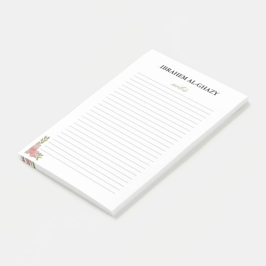 Post-it® Conception de notes de notes professionnelles pers (Incliné)