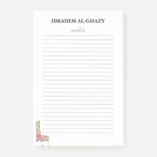 Post-it® Conception de notes de notes professionnelles pers (Devant)