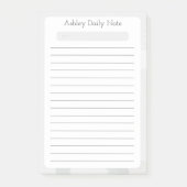 Post-it® Conception de notes quotidiennes rapides personnal (Devant)