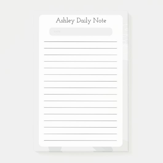 Post-it® Conception de notes quotidiennes rapides personnal (Devant)