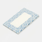 Post-it® conception de papeterie bleue de carreau d'Azulejo (Incliné)