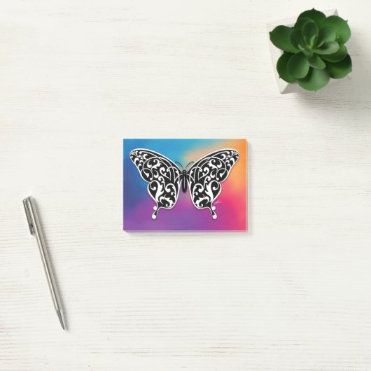 Post-it® Conception de papillon avec des couleurs de couche (Bureau)