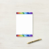 Post-it® Conception de puzzle d'arc-en-ciel de (Sur un bureau)