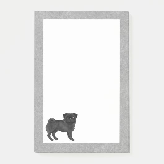 Post-it® Conception de race de chien Pug Mops couleur de ro (Devant)