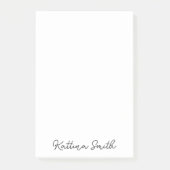 Post-it® Conception de script manuscrit monogramme moderne (Devant)