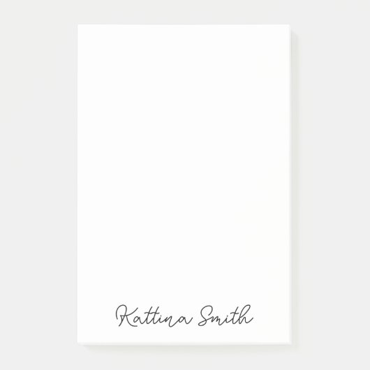 Post-it® Conception de script manuscrit monogramme moderne (Devant)