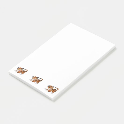 Post-it® Conception de tigre (Incliné)
