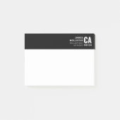Post-it® Conception de typographie moderne | Noir & Blanc (Devant)