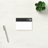 Post-it® Conception de typographie moderne | Noir & Blanc (Bureau)
