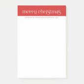 Post-it® Conception de typographie rétro Joyeux Noël (Devant)