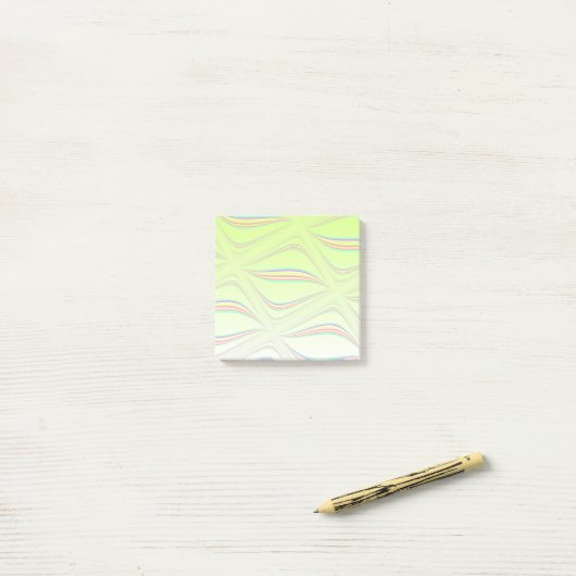 Post-it® Conception de vague de citron flottant (Sur un bureau)