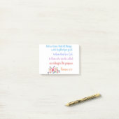 Post-it® Conception de verset biblique Romains 8 (Sur un bureau)