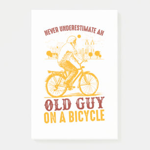 Post-it® Conception de vieux motard   Bicyclette   ne sous-