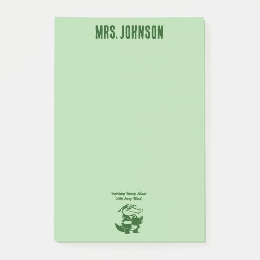 Post-it® Conception d'enseignant d'anglais pour inspirer le (Devant)