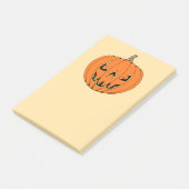 Post-it® Conception d'Halloween de citrouille effrayante Ja (Incliné)