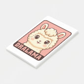Post-it® Conception d'illustration de lama mignon (Incliné)