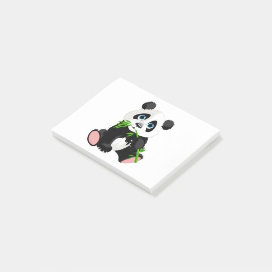 Post-it® Conception d'illustration de panda (Incliné)