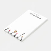 Post-it® Conception d'objets de maquillage et nom personnal (Incliné)