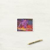 Post-it® Conception époustouflante de feu de dragon (Sur un bureau)