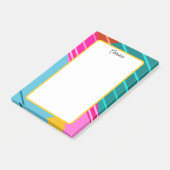 Post-it® Conception graphique géométrique aux couleurs vive (Incliné)