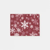 Post-it® Conception heureuse de flocons de neige de (Devant)