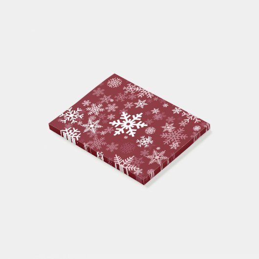 Post-it® Conception heureuse de flocons de neige de (Incliné)