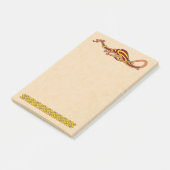 Post-it® Conception médiévale 2015 de dragon (Incliné)